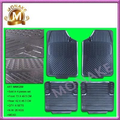 Car Accessories Rubber/PVC Anti-Slip Floor Mats for Truck / Car (MNK209)