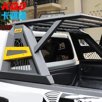 Yellow Color Iron Roll Bar with Roof Basket for Nissan Np300 2015-on
