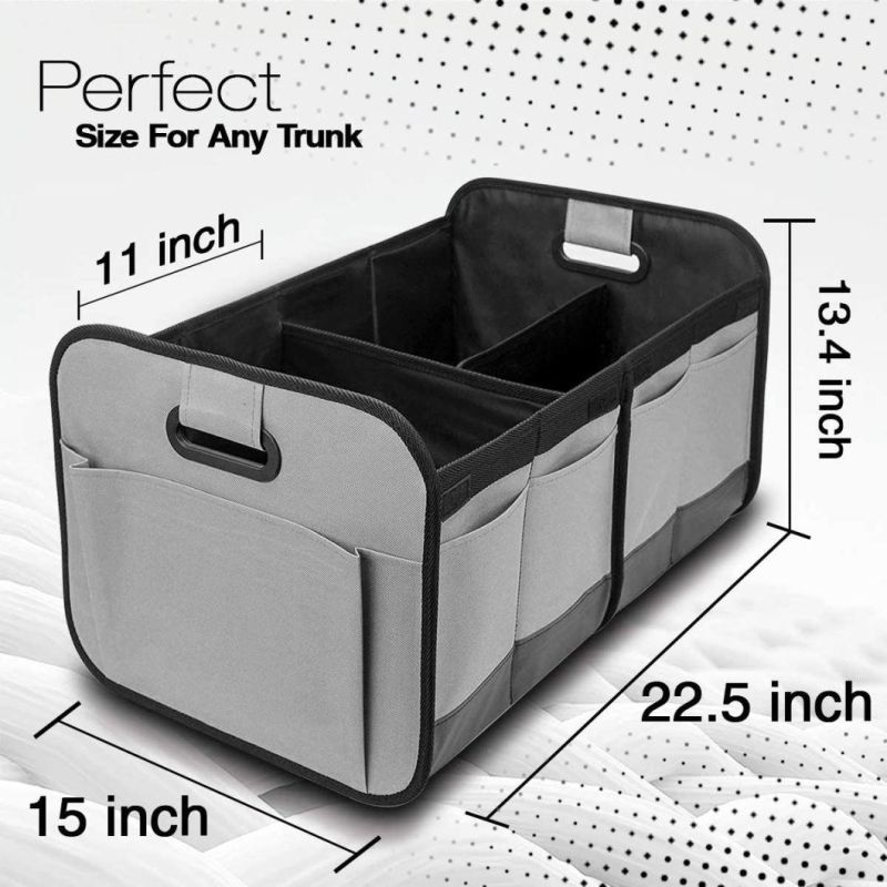 Promotion Gift Custom Logo Foldable Tools, Outdoor Camping Grocery Car Organizer Trunk Storage Box, Folding Car Trunk Organizer