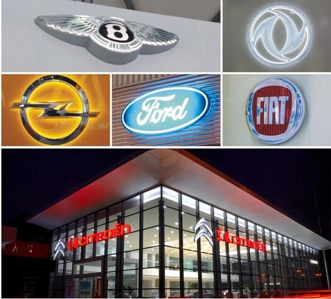 Custom Various Sizes New Products Thermoform LED Car Logo