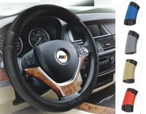 Young 13 Inch Rubber and Leather Car Steering Wheel Cover
