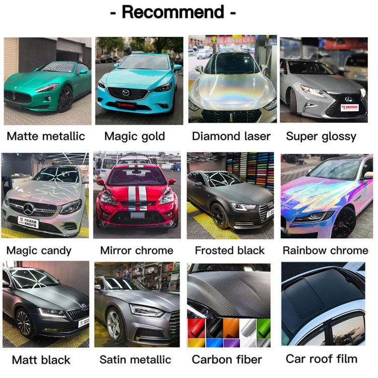 Newest Holographic Rainbow Film Foil for Car Vinyl Wrap Self Adhesive Removable Glue Car Wrap Material Car Warp Vinyl