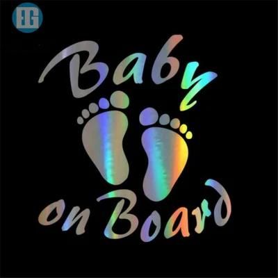 Myway Custom Cute Plastic Vinyl Car Window Sticker Baby Car Sticker in Car Sticker for Cars