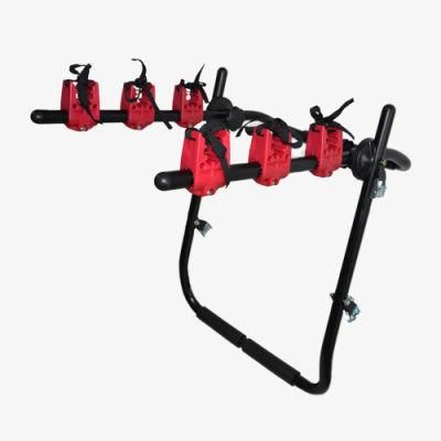 Household Bike Rack Sedan Outdoor Travel Steel 3 Bicycle Car Rack Hitch 4 Bikes