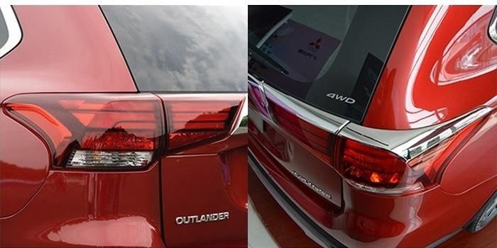 Auto Accessory Fog Lamp Chromed Sticker for Mitsubishi Outlander 2016 2018 Bumper Light Bezels