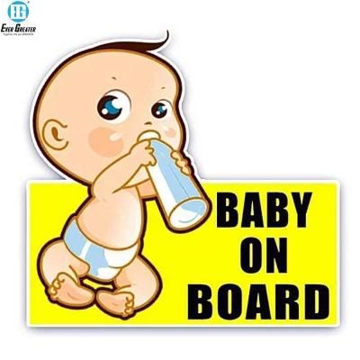 Punk Baby on Board Personalised Sticker