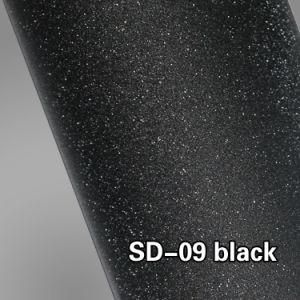 High Quality 1.52X30m Black Diamond Glitter Vinyl Wrapping Film Car Body Sticker