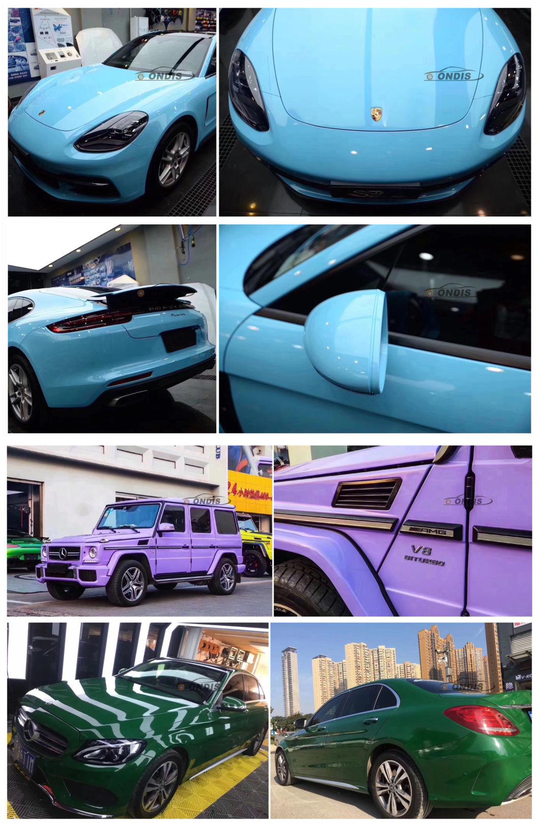 Ondis High Quality High Car Decal Black Ultra Glossy Crystal Vinyl Car Wrap Film