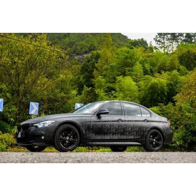 Matte 3D Ghost Black Vinyl Wrap Film Automobiles Car Wrapping Stickers with Air Free Bubble