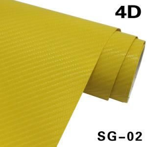High Quality 1.52X30m PVC Body Sticker Vinil 4D Carbon Fiber Sheet Film Carbon Paper