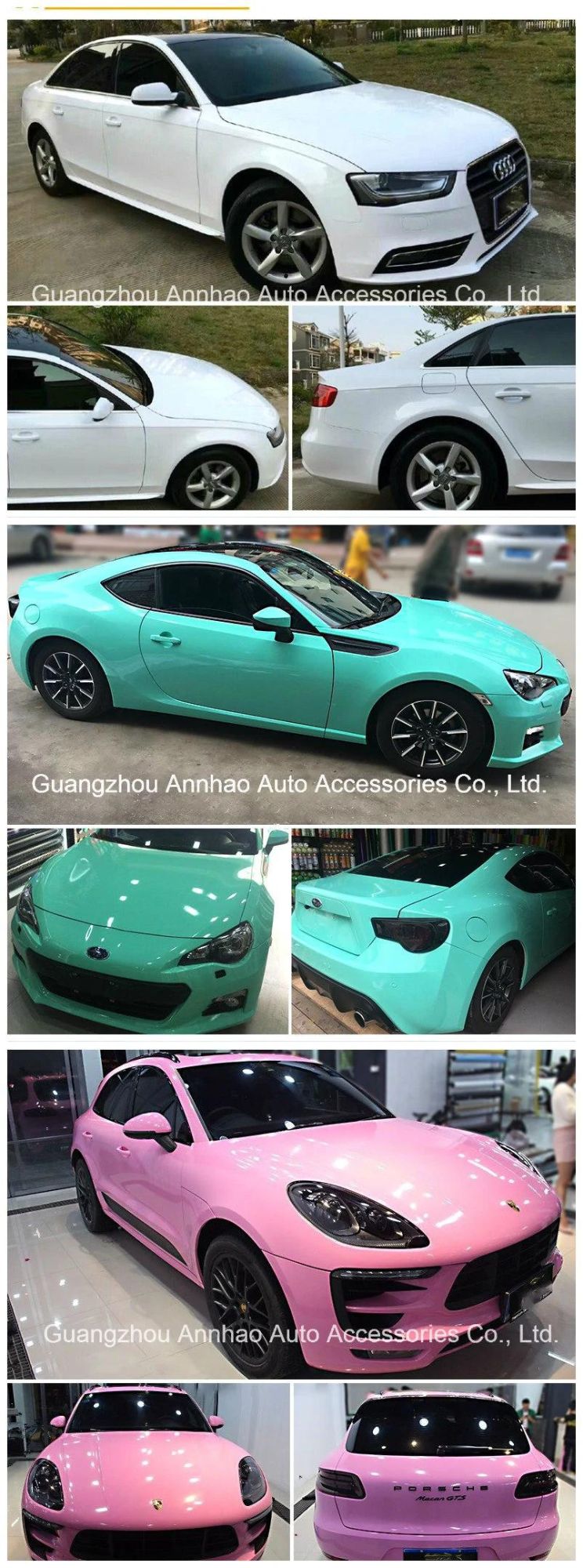 Air Release Film Glossy Black Vinyl Car Wrap Sticker