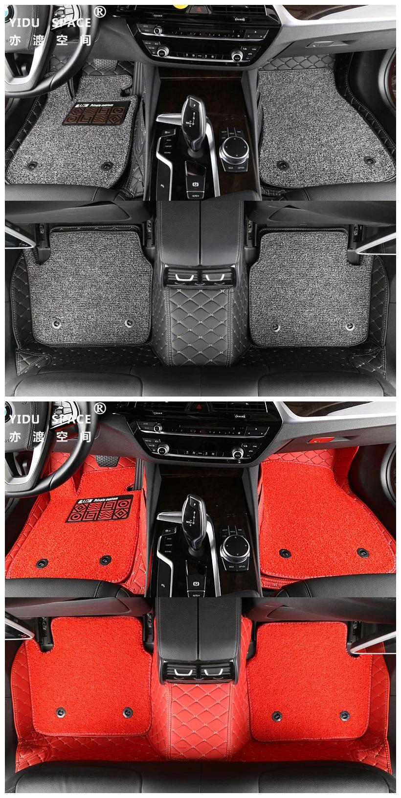 5d Eco-Friendly Anti-Slip PU Leather PVC Wire Coil Car Mats