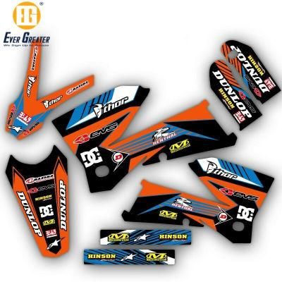 Customized Full Color Motocross Stickers OEM Service