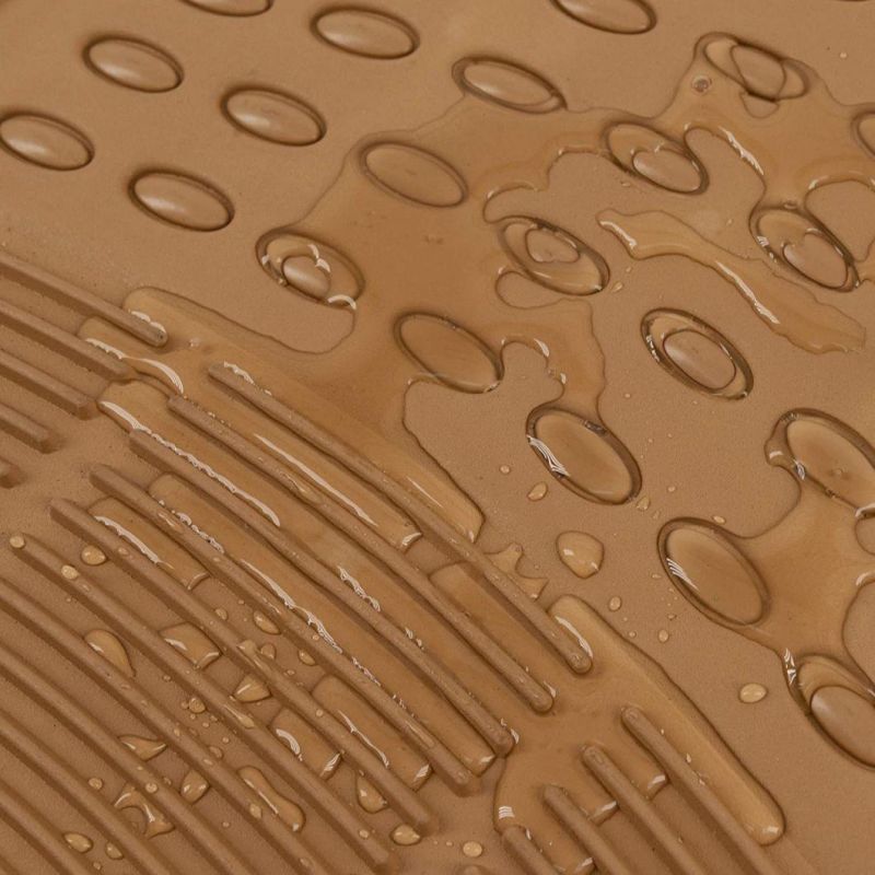 Car Accessory PVC Floor Mats in Brown 4PCS