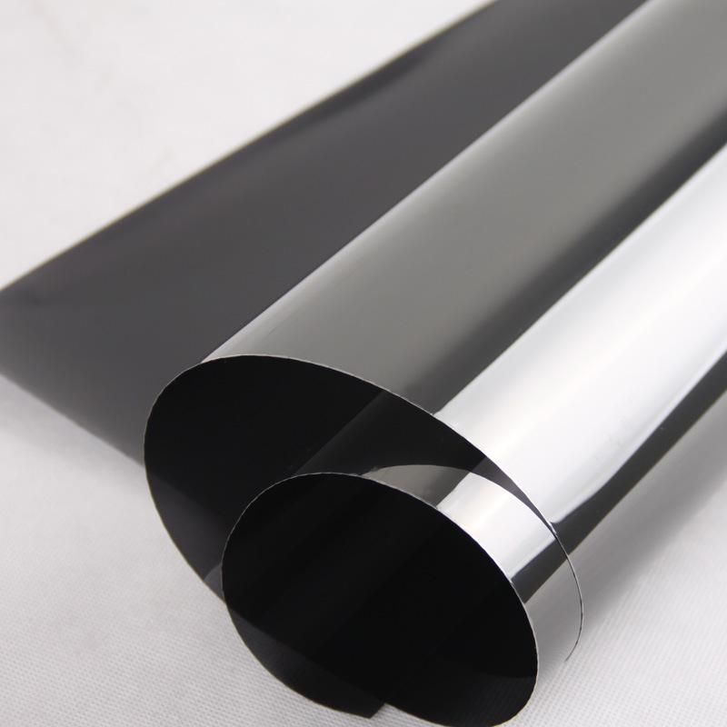 Self-Adhesive Black Silver Film Metallic Reflective Car Window Film