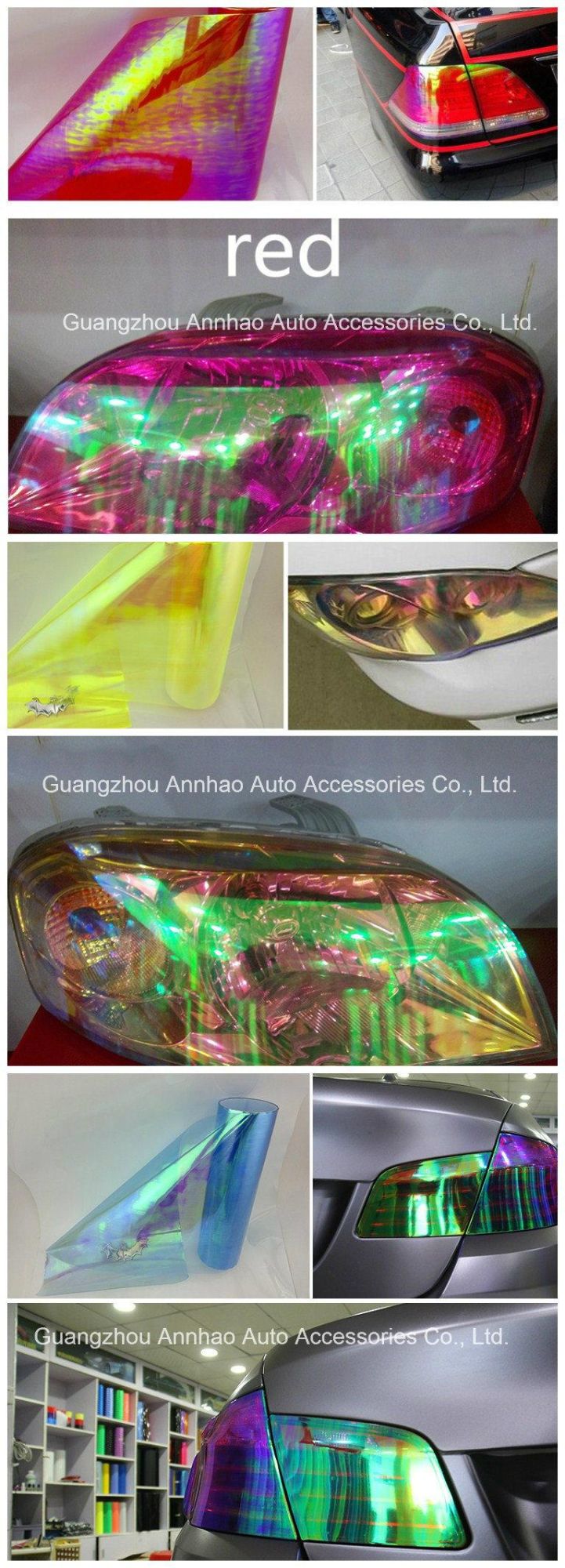 High Quality Car Wrap Chamaleon Tint Car Headlight Film Stickers