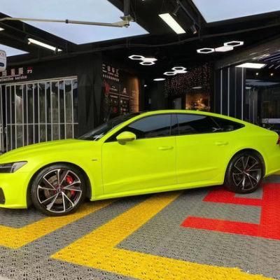 Ondis New Color Matte Ultimate Flat Yellow Lime Fluorescent/ Neon Yellow Auto Sticker Film Wrap Vinyl Car Body