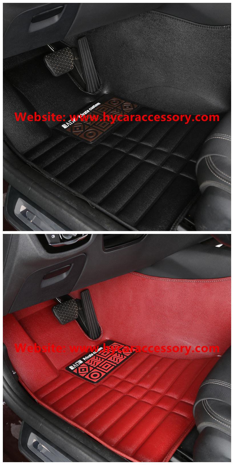 Wholesale Wear Anti Slip 5D Red Waterproof Car Foot Mats