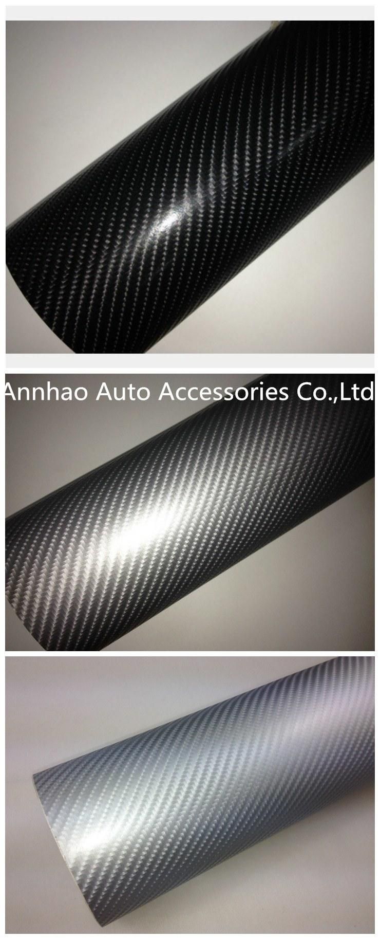 Annhao Ondis 1.52*28m Black 4D Carbon Fiber Car Wrap Air Bubble Free