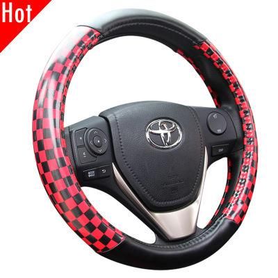 Sport Red Fashion Universal Bus and Truck PU PVC Steering Wheel Cover 80473