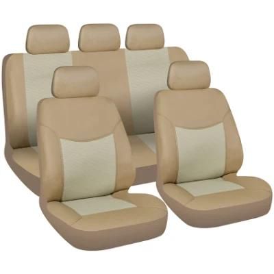 Comfortable PU Leather Car Seat Cover Dust Resistant