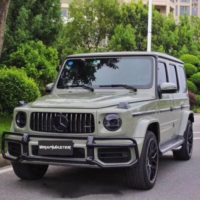 Tsautop 1.52*18m Super Gloss Crystal Khaki Grey Car Wrap Vinyl Wrapped Car PVC Sticker