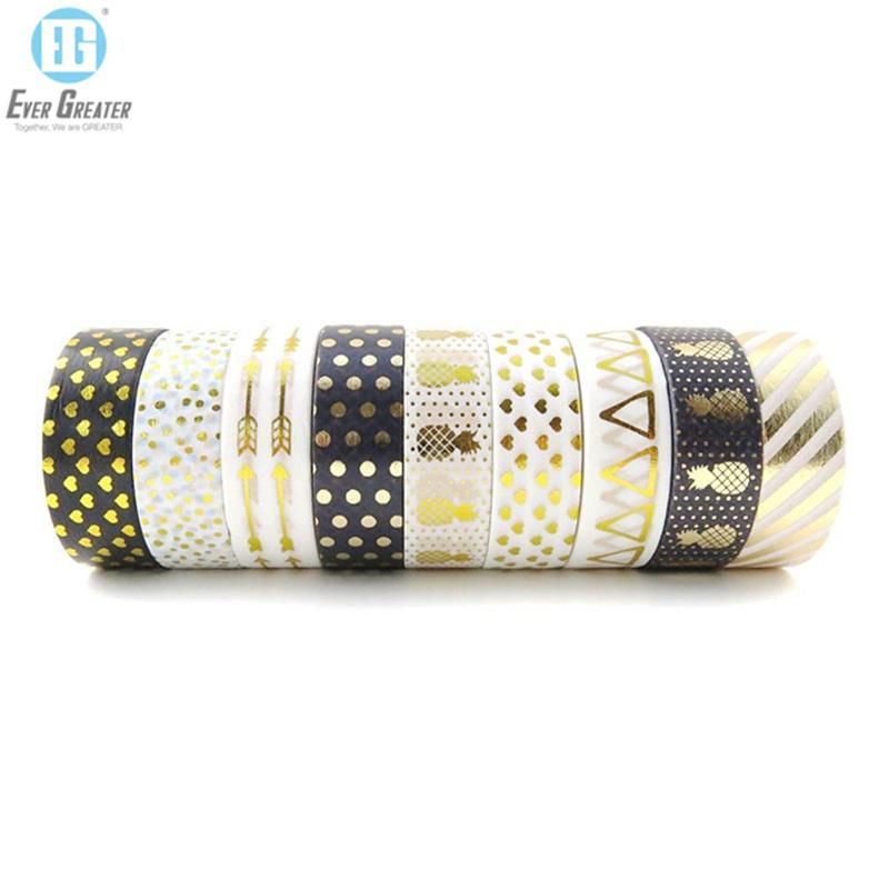 Fancy Decoration Waterproof Washi Tape Wholesale, Adhesive Washi Paper Tape