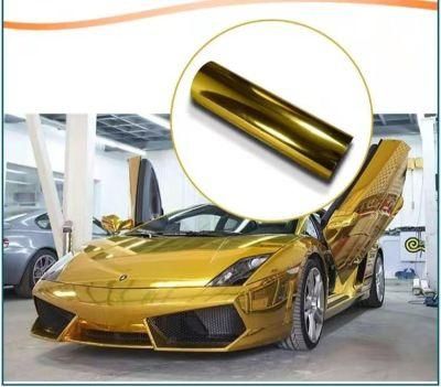 High Quality Factory Price Stretchable Metallic Glossy Chrome Film Car Wrap