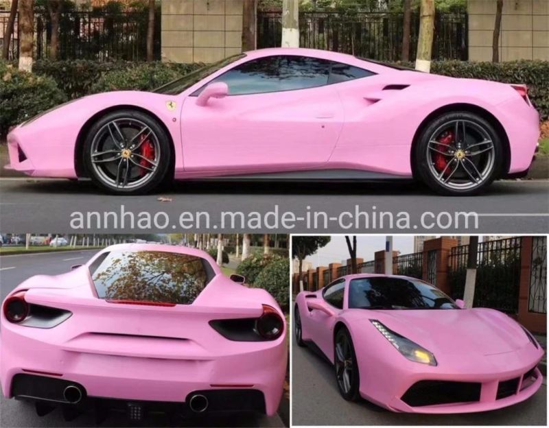 Low Tack Adhesive Glue Water Changes Color Matte Satin Car Wrap Film Vinyl