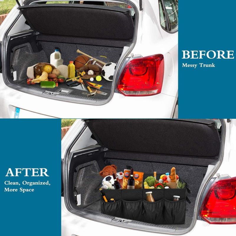   Expendable Car Organizers and Storage Bag for Groceries Accessory, Car Trunk Organizer, Trunk Organizer with Cooler and Pockets