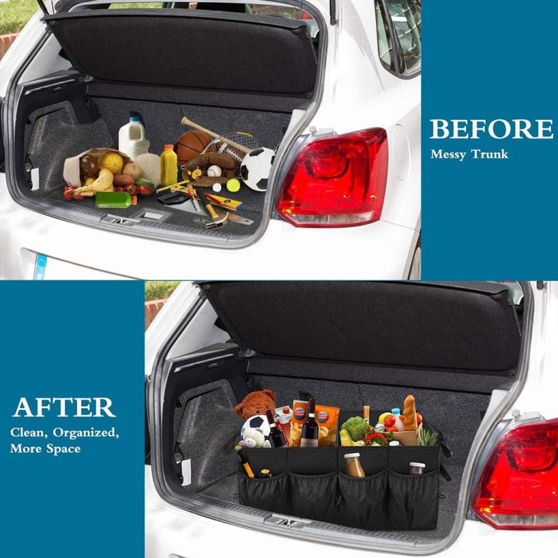 Expendable Car Organizers and Storage Bag for Groceries Accessory, Car Trunk Organizer, Trunk Organizer with Cooler and Pockets