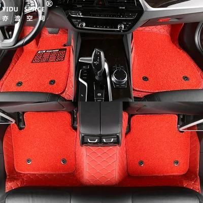 5d Eco-Friendly Anti-Slip PU Leather PVC Wire Coil Car Mats