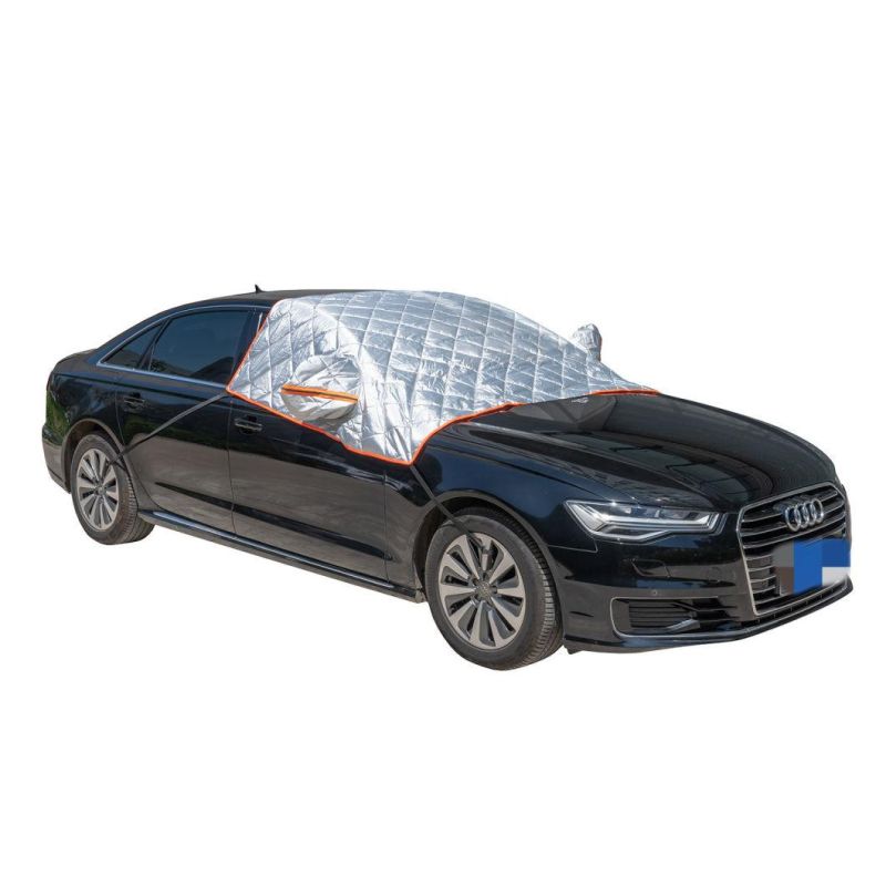 Ultrasonic Composite Technology Aluminium PEVA&Ppcotton Keep Warm Front Windshield Sun Shade SUV Snow Protection Car Cover
