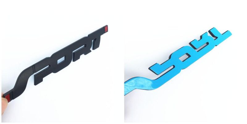 Sport Emblem for Chevrolet Silverado Chevy Camaro Emblem Fender Badge Decal Sticker Logo Car Accessories Car Parts Decoration ABS Plastic