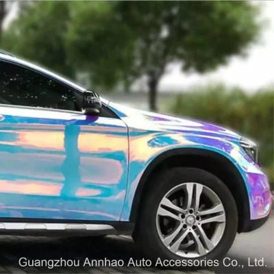 Colorful Rainbow Mirror Chrome Vinyl Car Wrap