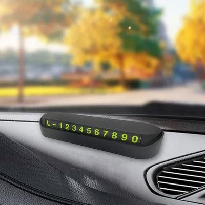 Temporary Parking Card Car Phone Number Plate Hidden Switch