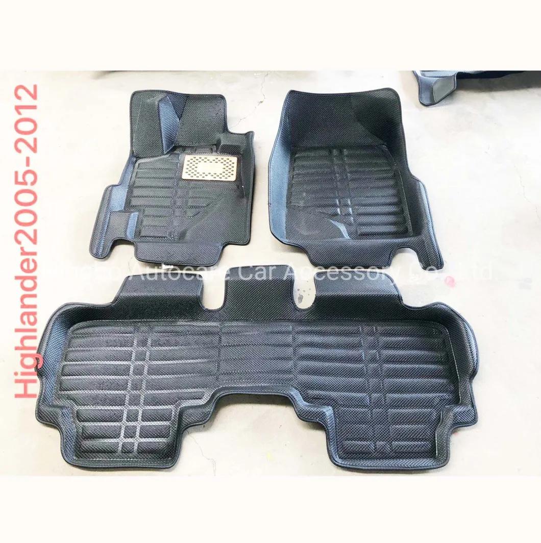 Toyota Sienna 2005 Car Floor Mat 8mm Thickness 5D Car Floor Mat Hot Fashion 5D Car Floor Mat