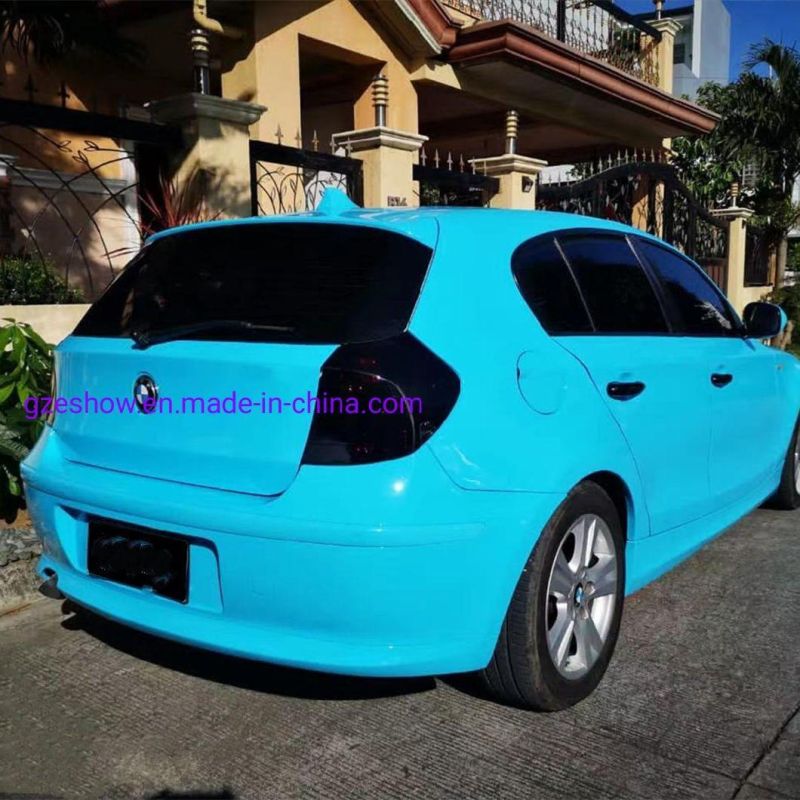 Super Gloosr Blue Vinyl Film PVC Car Wrapping Vinyl Film
