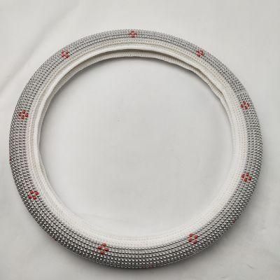 Silvery Water Drill Car Steering Wheel Cover
