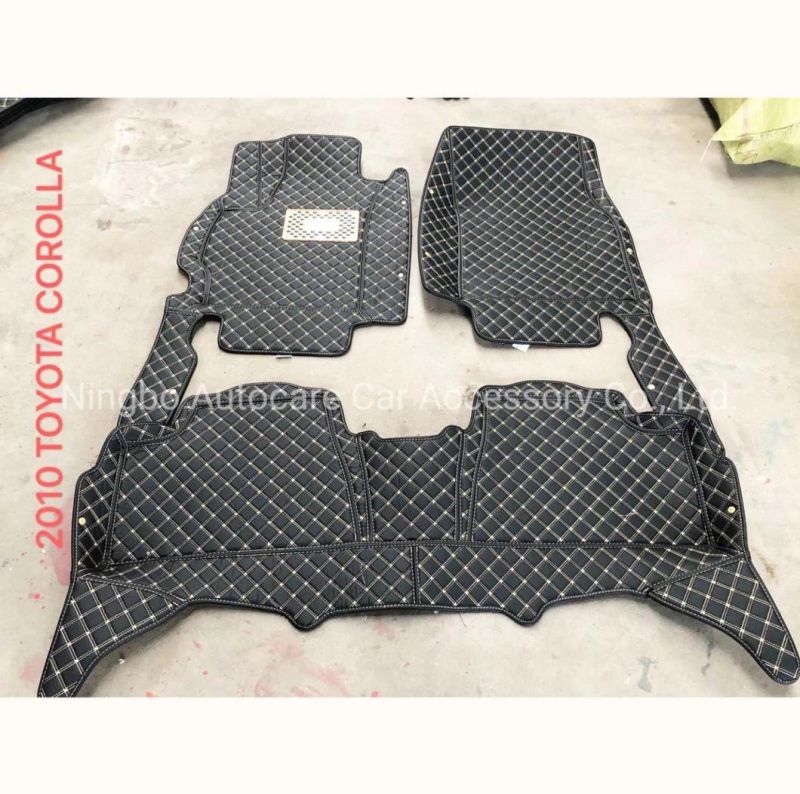 Toyota Sienna 8mm Thickness 5D Car Floor Mat Hot Fashion 5D Car Floor Mat PVC Car Mat
