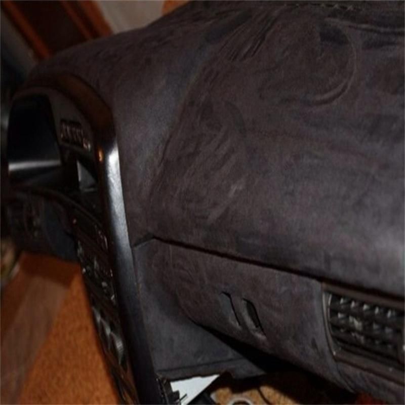 Black for Car Interior Decoration Adhesive Sticker Vinyl Wrap Roll Fabric Suede Fabric Film