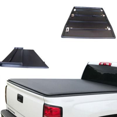 2019 Soft Folding Truck Bed Tonneau Cover Tri-Fold Pickup Cover for Toyota Tundra 2014-2019 5.5 FT Bed with Us Patent