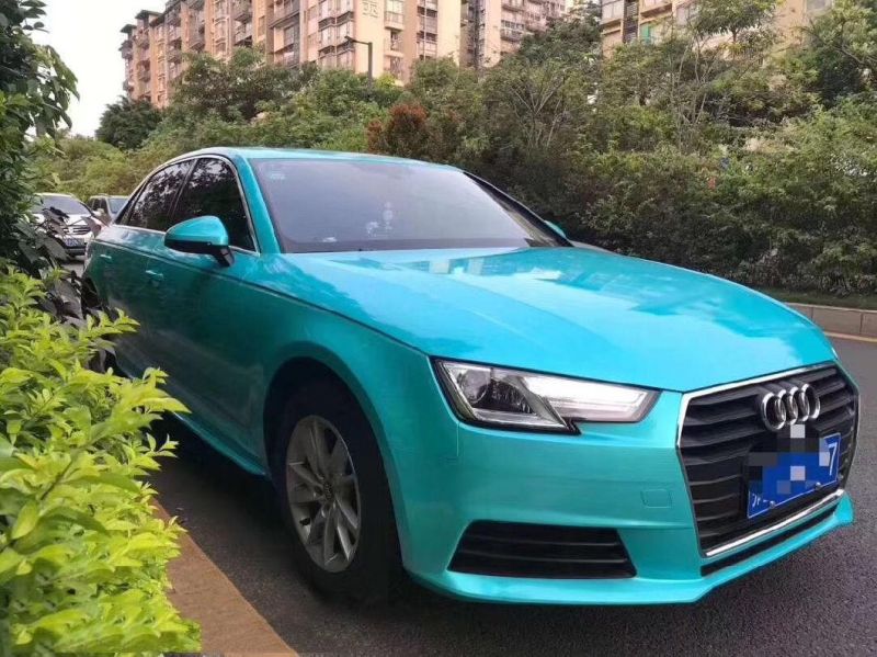 Wrapmaster Self-Adhesive Auto Sticker Super Glossy Metallic Vinyl Sea Blue Car Vinyl Film Car Stickers Car Wrap