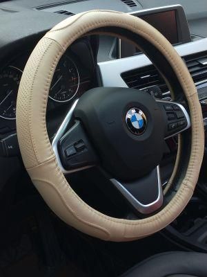 Genuine Leather Steering Wheel Cover with Light for Hot-Selling