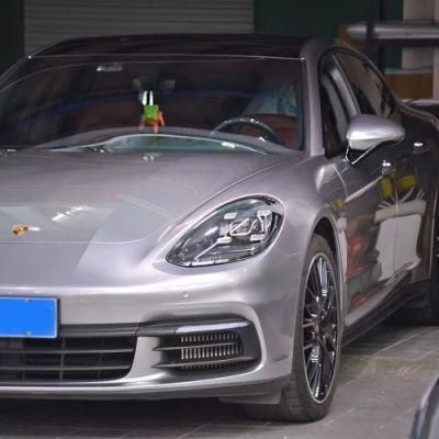 Tsautop Car Body Decoration Sticker 1.52*18m Pet Backing Glossy Metallic Silver Vinyl Car Wrap