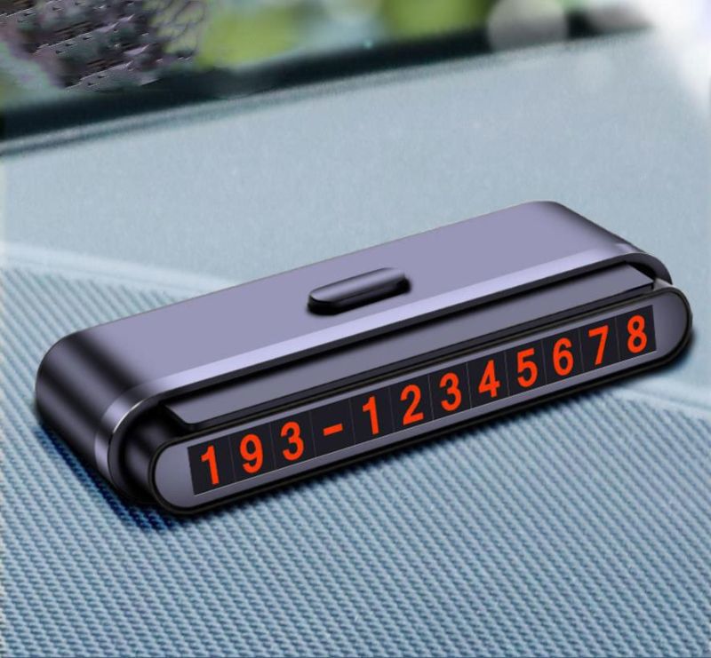 Wholesale Car Temporary Parking Sign Card Magnetic Sticker Hidden Telephone Number Plate
