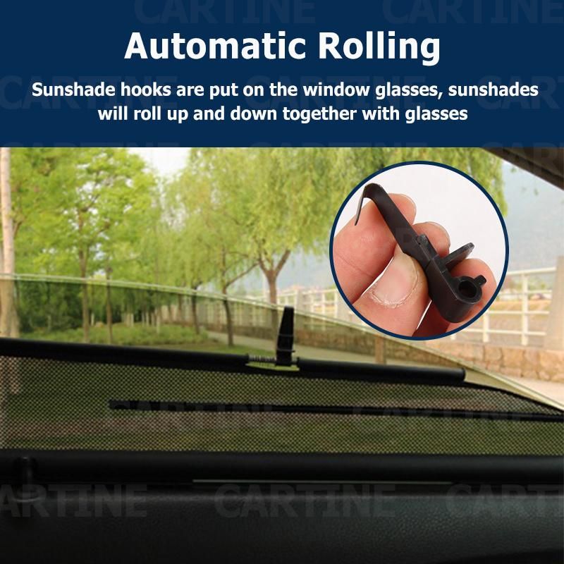 Factory OEM Car Roller Sunshade Custom Fit Car Sunshade Windshield Mesh Roll Sunshade Retractable Side Window Shades