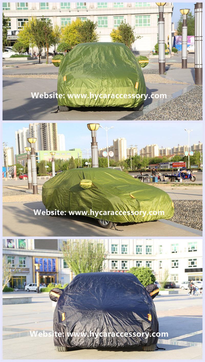 Wholesale Oxford Waterproof Sunshade Folding Manful Shrink Camouflage Car Cover