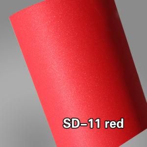 High Quality 1.52X30m Self Adhesive Sticker Roll PVC Film Red Glitter Vinyl for Car