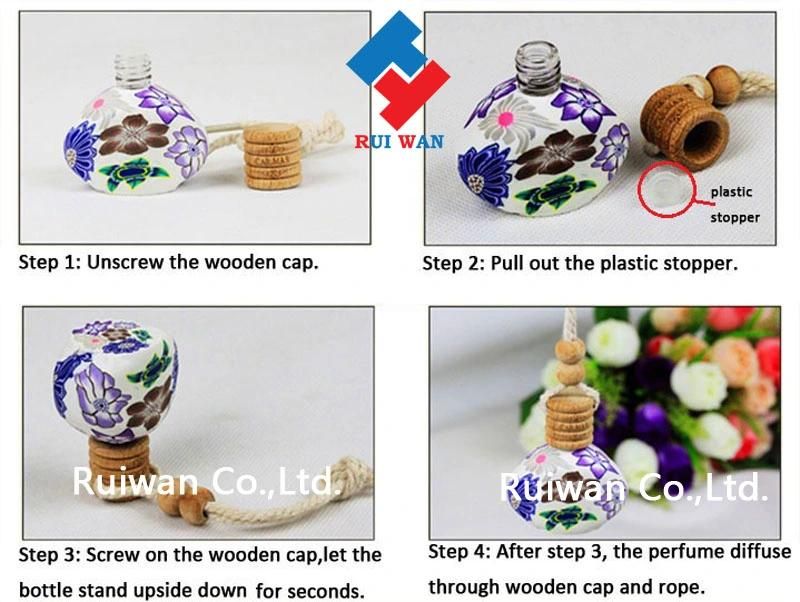 Ceramic Parfum Bottle Air Freshener for Car, Wholesale Cheap Weding Gift